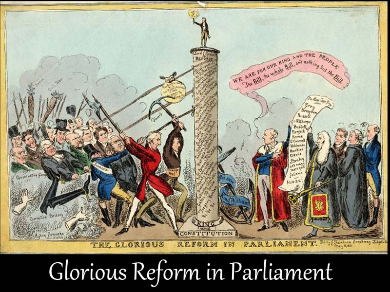 'Glorious Reform in Parliament' Cartoon (from 1831 and the Reform Act Debate)